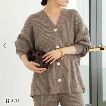 Plage jazz linen rib 가디건