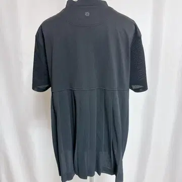 브리핑 여성용 골프웨어 플리츠 셔츠 L 모크넥 반팔