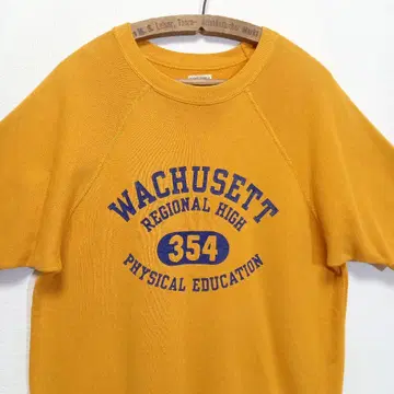 웨어하우스 더블웍스 4단 플로키 프린트 반팔 맨투맨 M