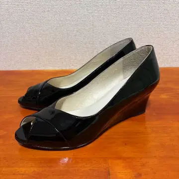 시착만 한 상품 리즈라피네 웨지솔 23.5cm 2E 검정 블랙