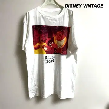 초레어 DISNEY VINTAGE 90'S 미녀와 야수 T셔츠 미사용