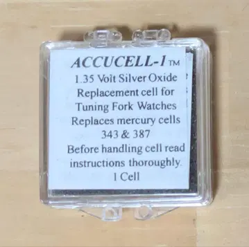 아큐셀원 프로바 아큐트론 214용 1.35V 버튼 배터리 미사용 새상품