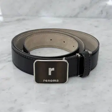 레노마 벨트 천연 가죽 블랙 빈티지 올드