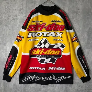 레어 ski-doo 레이싱 저지 캐나다제 긴팔 올 패턴