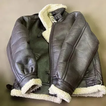 TODAYFUL 브라운 가죽 플라이트 자켓