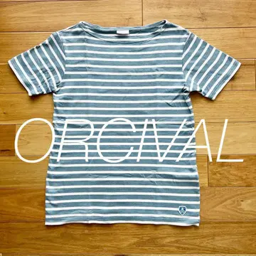 [ ORCIVAL ] 오르치발 오르치발 보더 셔츠 반팔 1 S 사이즈