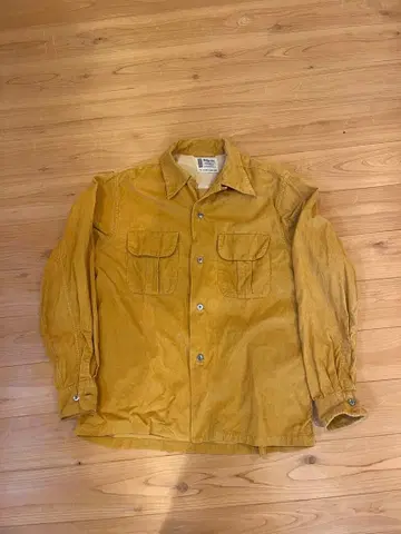 Pilgrim 코듀로이 셔츠 M 사이즈 머스타드