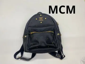 GW 세일 중 MCM 스터드 장식 블랙 백팩