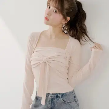 CHICO 볼레로풍 리본 상의