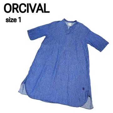 [새상품급] ORCIVAL 린넨 원피스 사이즈 1 일본제 오르치발