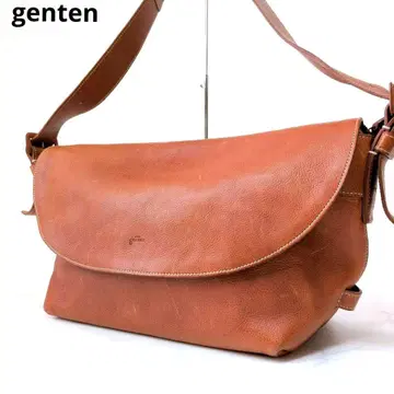 [ 레어 사이즈 ] dan genten 플랩 숄더백 사선 가죽