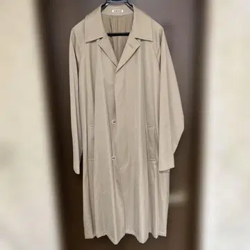 AURALEE 오라리 베이지 스텐카라 코트