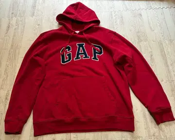 GAP 레드 후드 부착 후드티 L