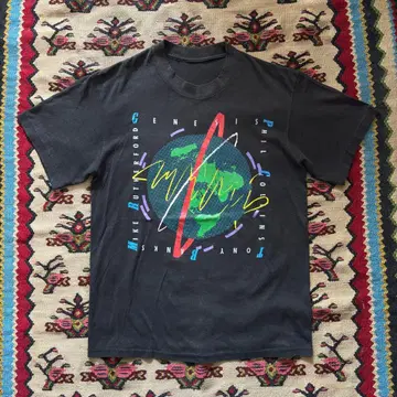 80s GENESIS 투어 티셔츠 락 티 밴드 티 사이즈 S~M 상당