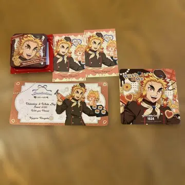 귀멸의 칼날 tea time 초대장풍 티켓 카드 코스터 렌고쿠 쿄쥬로