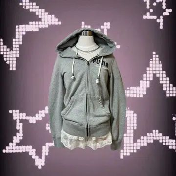 [ y2k ] 00s PUMA 후드티 그레이 헤이세이 갸루 맥브링 그런지