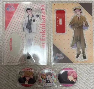 후쿠하라 타몬 아크릴 스탠드 & 캔뱃지 세트