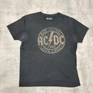 AC/DC 밴드T셔츠 밴T 그레이 L ACDC