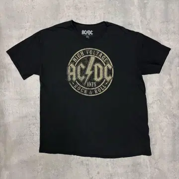 AC/DC 밴드T셔츠 밴T 블랙 베이지 ACDC
