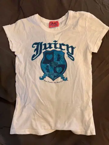 Juicy Couture 글리터 T셔츠 화이트 새상품급