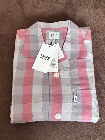 TAKEO KIKUCHI 체크 무늬 파자마 L 사이즈
