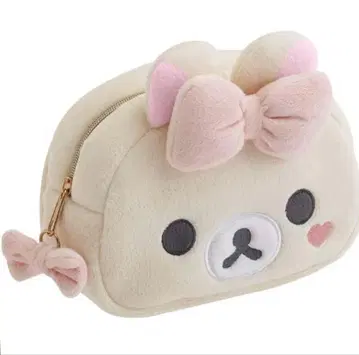 거울 포함 봉제 인형 파우치 코리락쿠마 Makeup Rilakkuma