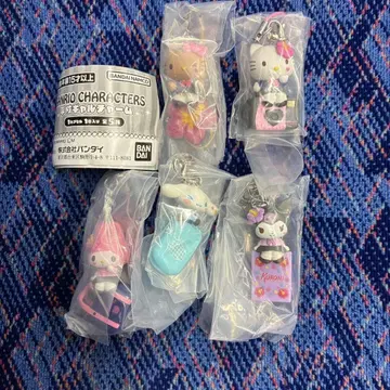 마지막 1개 ] 헬로키티 헤이세이 갸루 참 캡슐 토이 5개 세트