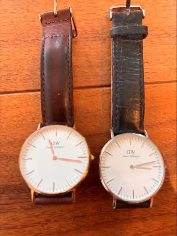DW 손목시계 2개 세트 브라운 블랙