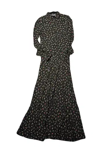 영국제 미니 꽃무늬 긴팔 셔츠와 스커트 셋업 S