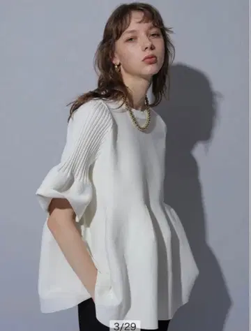 CADUNE 카와카미 모모코 씨 콜라보 튜닉 니트