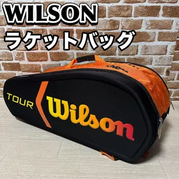 Wilson 라켓백 테니스 오렌지 블랙 TOUR
