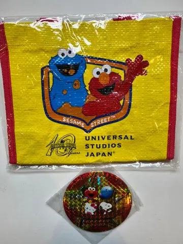 USJ 유니버셜 세서미 스트릿 헬로키티 핀 배지 2012년 토트백