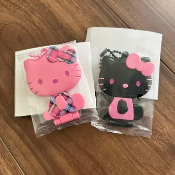 헬로키티 거울 컬렉션 9 블랙 핑크 13 체크 핑크 키티