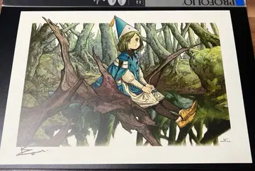 뾰족 모자의 아틀리에 친필 사인 포스터