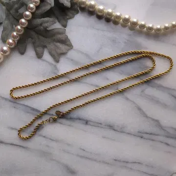 MONET 빈티지 골드 트위스트 체인 목걸이