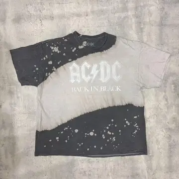 AC/DC 밴드 티셔츠 반팔티 그레이 ACDC 타이다이