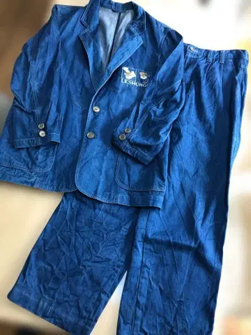 LESHURON SPORTS 데님 자켓 팬츠 셋업 M
