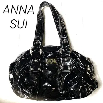 ANNA SUI 안나수이 에나멜백 블랙 토트백 블랙