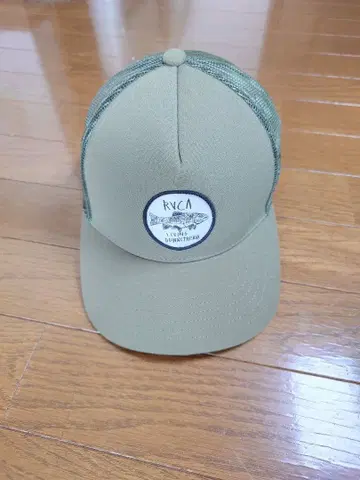 RVCA 루카 ANP 물고기 와펜 메쉬 캡 낚시 물고기