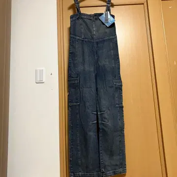 지나시스 S 포켓 데님 오버롤 F