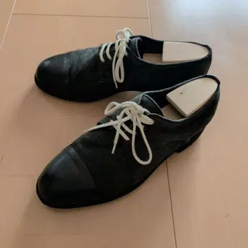 GUIDI Derby 43사이즈 캔버스 x 가죽 콤비 블랙