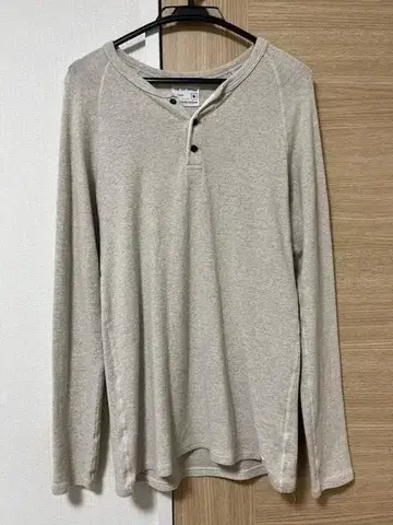 KEPANI 케파니 라피 스판 플라이스 헨리넥 롱T