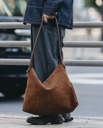 CLESSTE Suede Nomad Bag 'Brown'