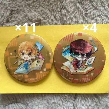 문호 스트레이독스 에도가와 란포 미야자와 켄지 메탈릭 캔뱃지