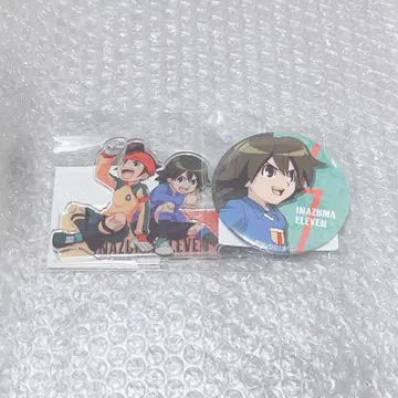 이나즈마 일레븐 제비뽑기당 아크릴 스탠드 캔뱃지 엔도 디오 세트