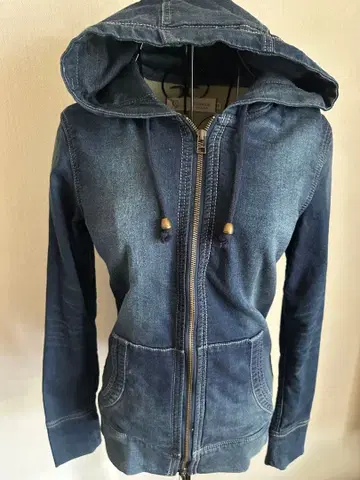 C.C.CROSS JEANS 후드 부착 데님 자켓