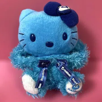 산리오 헬로키티 anation 콜라보 블루 키티 봉제 인형 레어