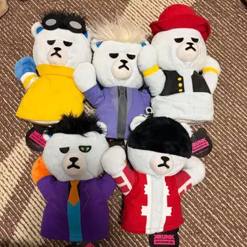 BIGBANG 크랭크 퍼펫 5개 세트 봉제 인형