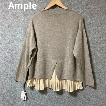 Ample 야마다야 베이지 플리츠 긴팔 셔츠