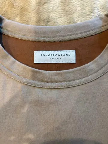 TOMORROWLAND 바이컬러 T셔츠 베이지